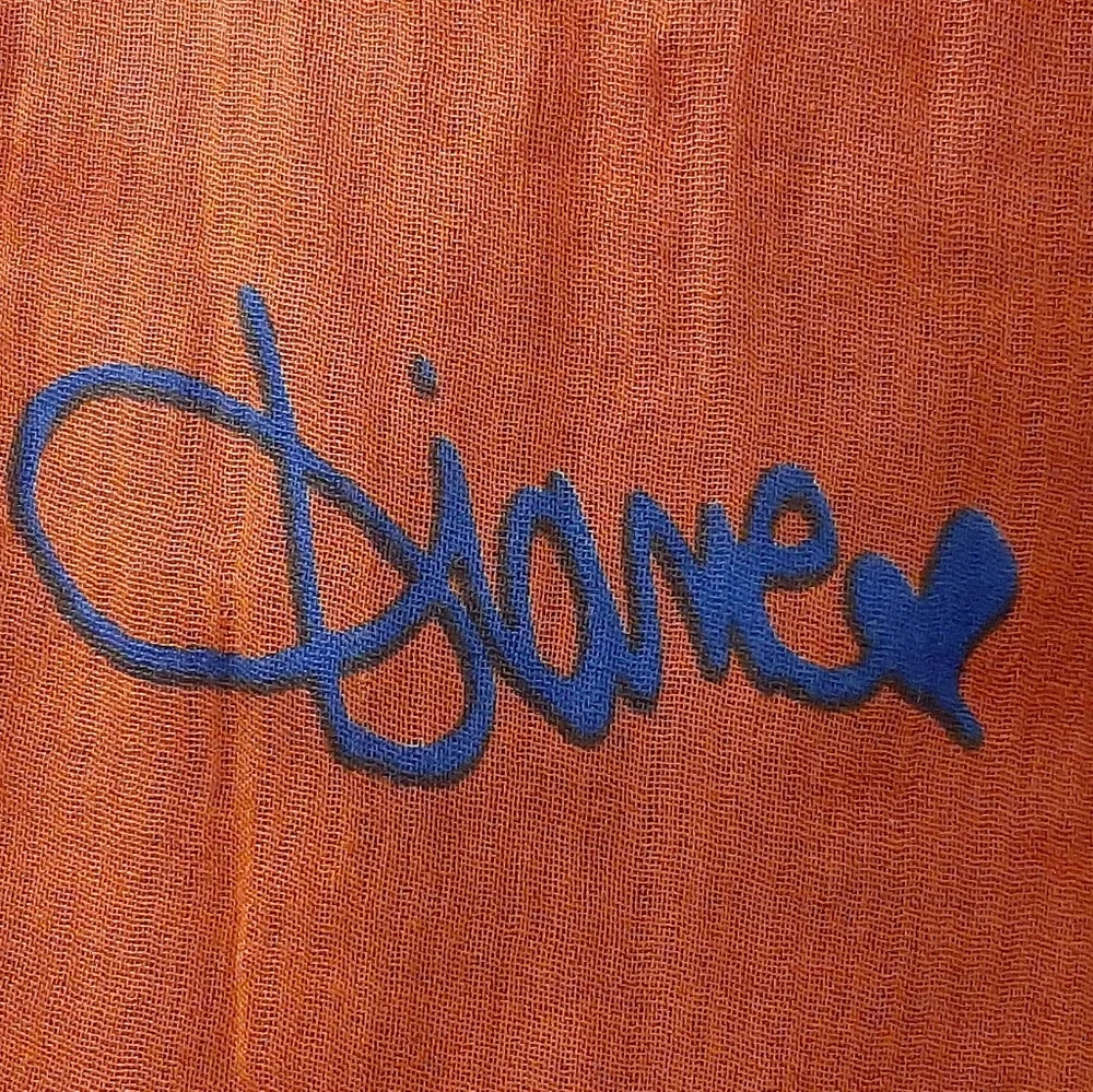 Diane Von Furstenberg | Orange/Blue Wrap/Scarf